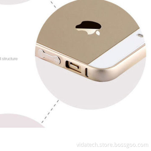 Aluminum 0.7mm Bumper Frame Shell Case Cover for iPhone 5/5S
